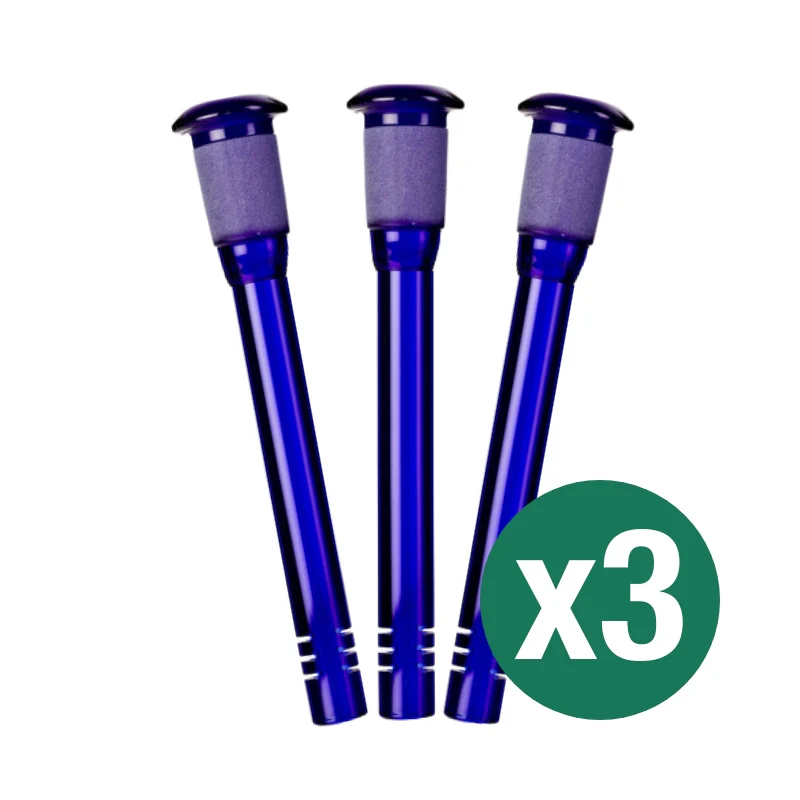 Blue Glass Diffusor Downstem 14mm (3 Pack)