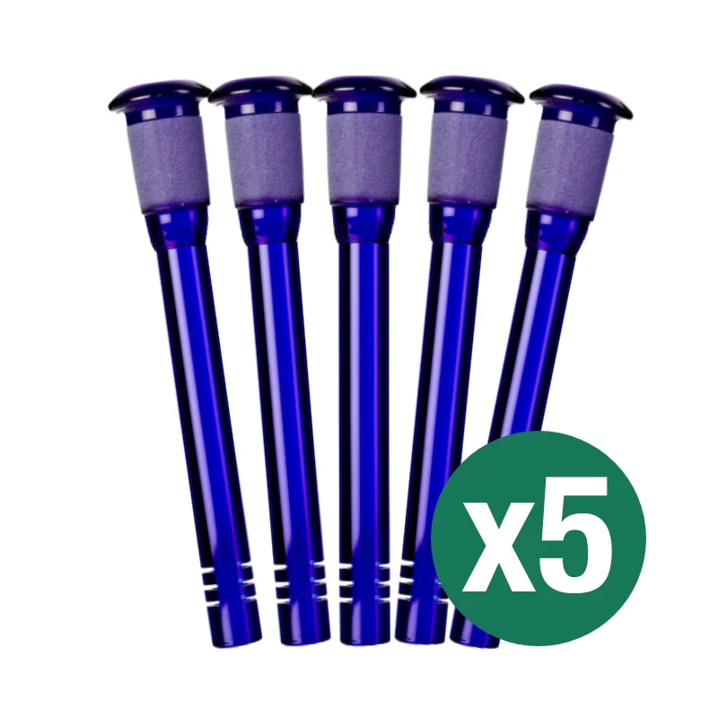 Blue Glass Diffusor Downstem 14mm (5 Pack)
