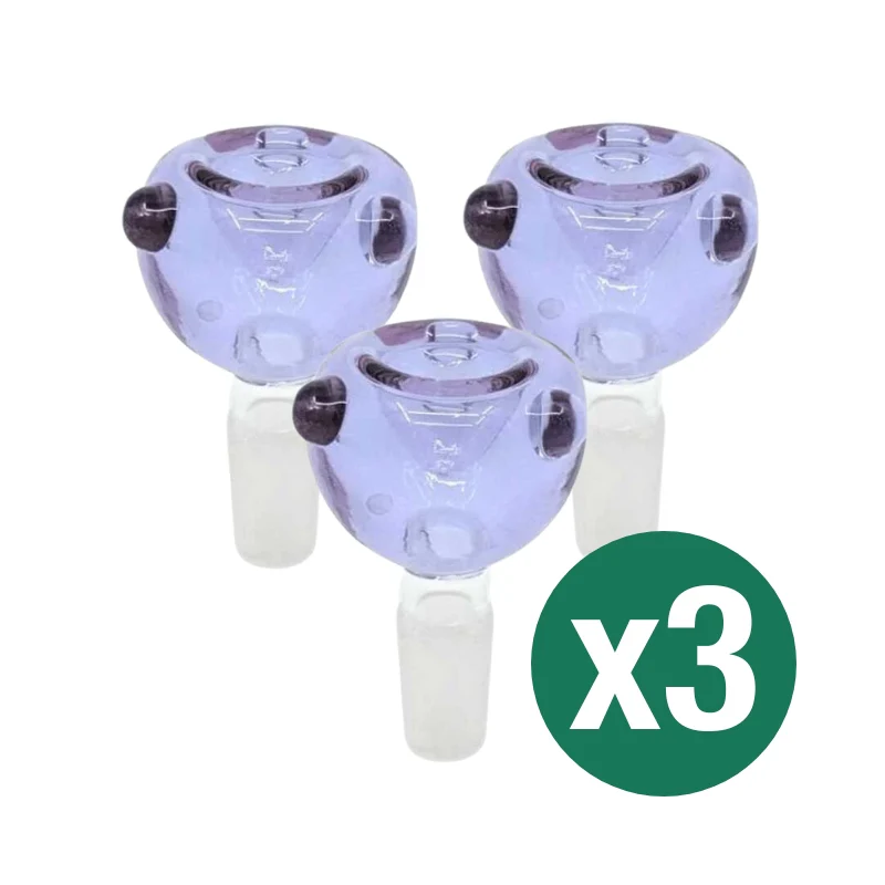 Bubble Glass Cone Piece 18mm (3 Pack) - Image 3