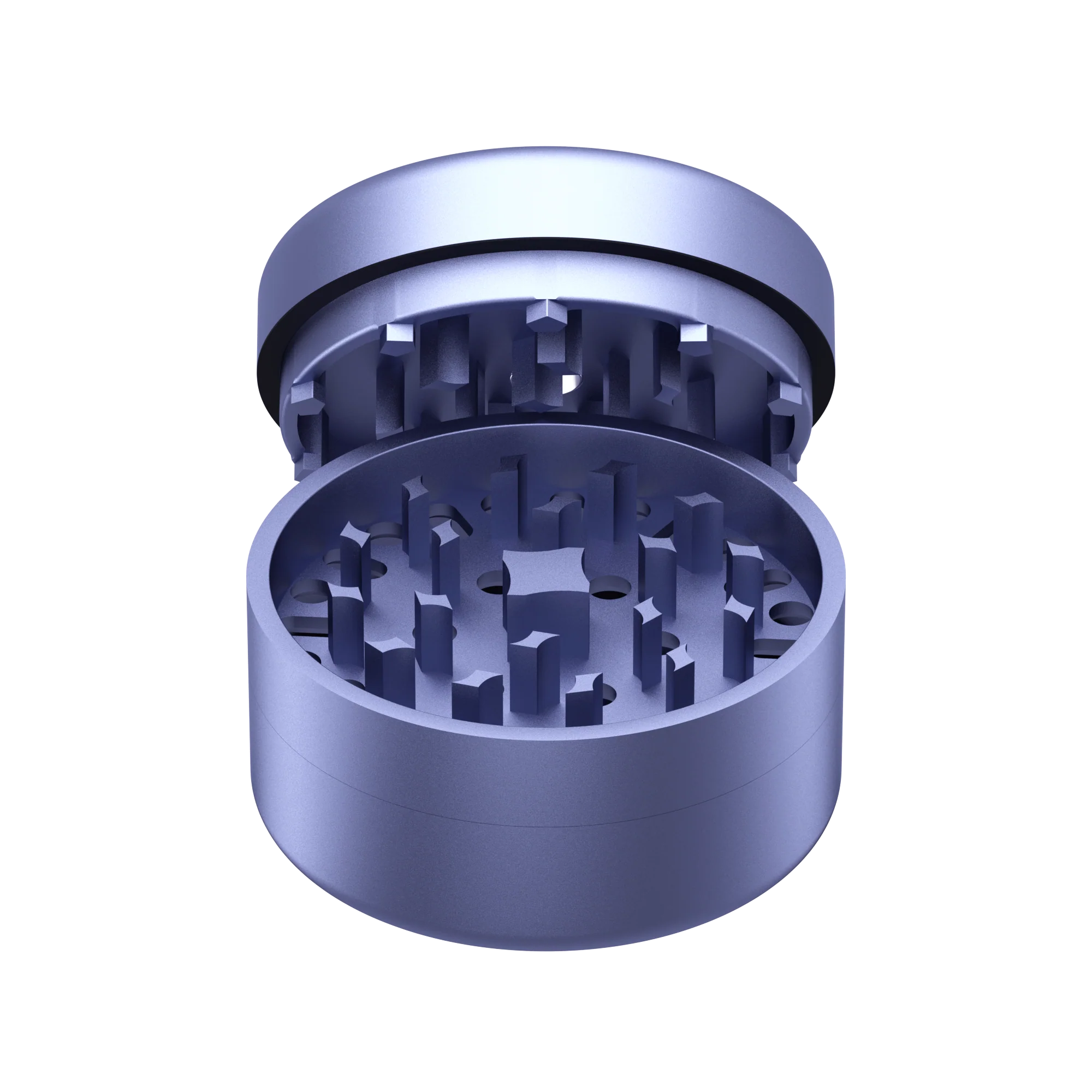 Bud 3-Part Matte Grinder 62mm - Purple - Image 3