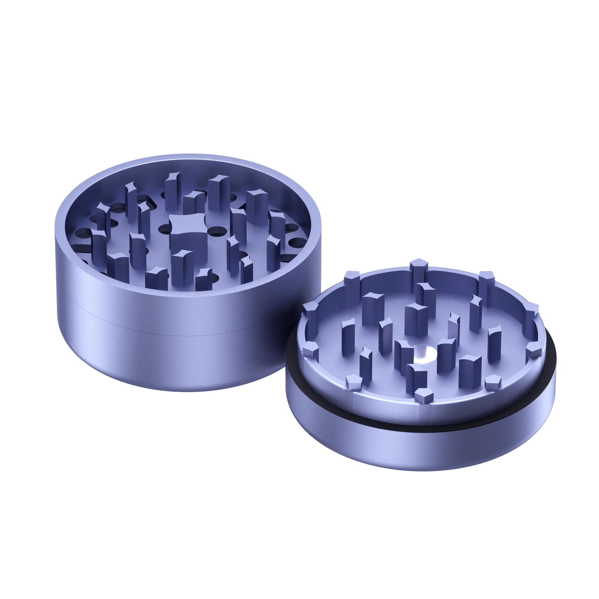 Bud 3-Part Matte Grinder 62mm - Purple - Image 4