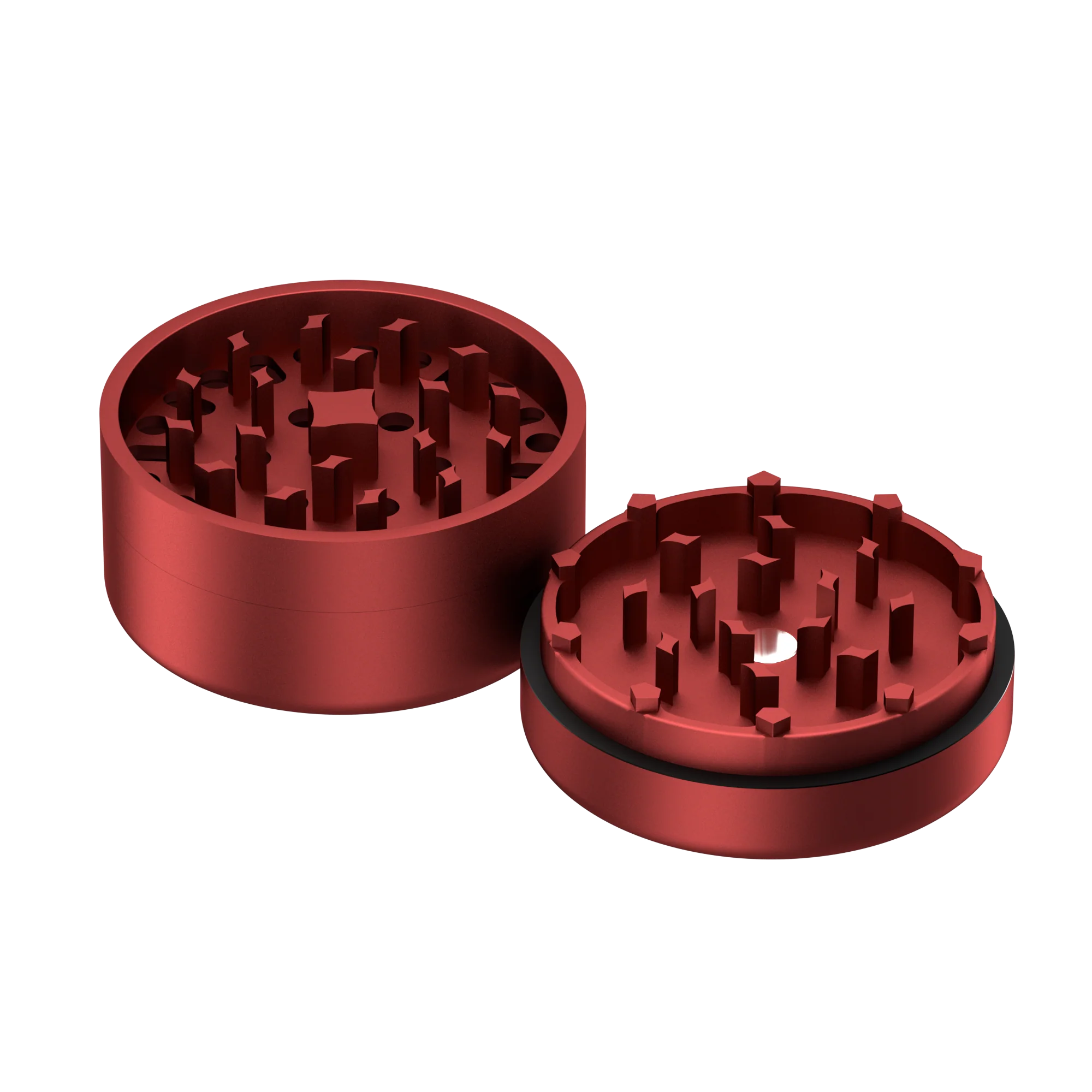 Bud 3-Part Matte Grinder 62mm - Red - Image 4