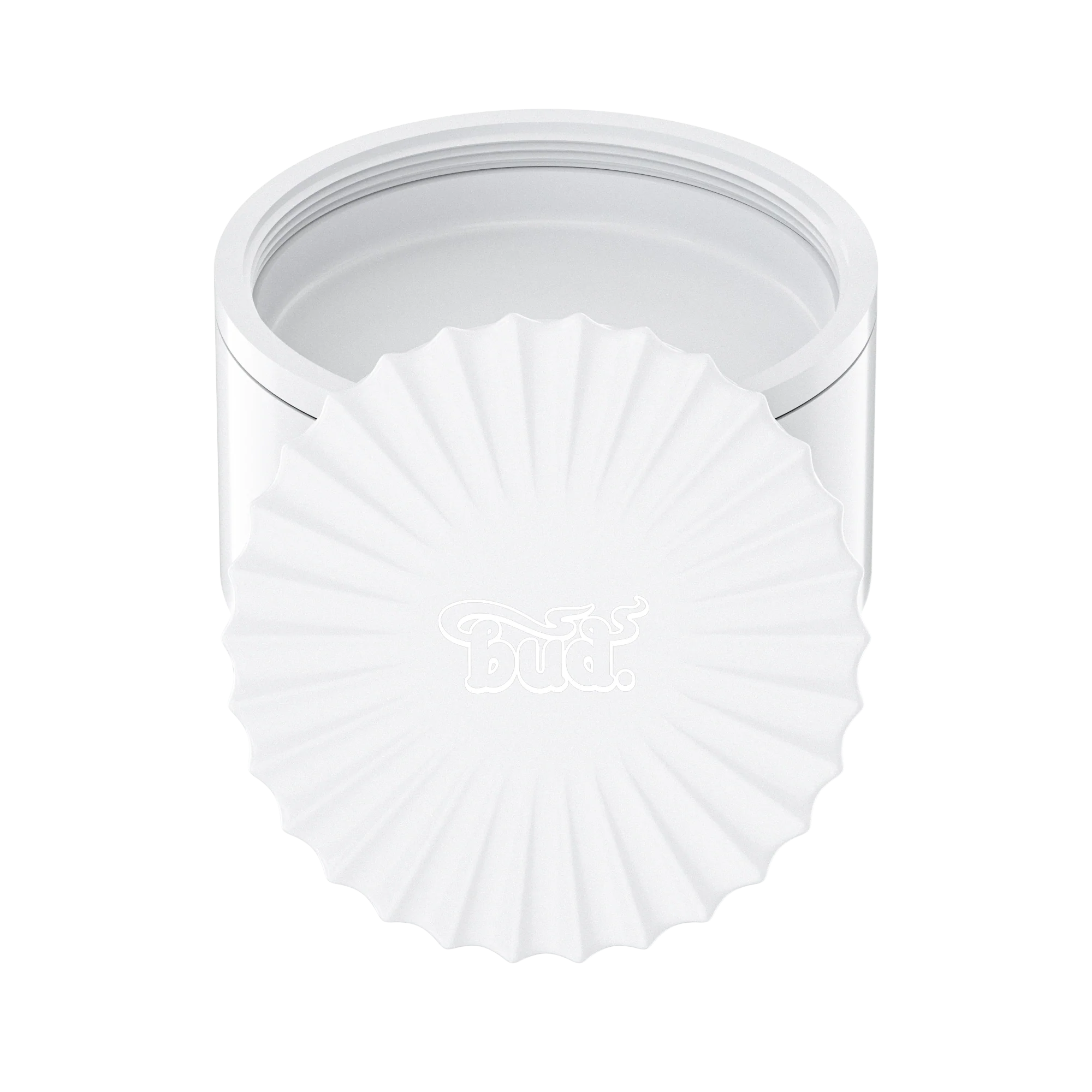 Bud 5-Part Ceramic v3 Non-Stick Grinder 62mm - White - Image 4