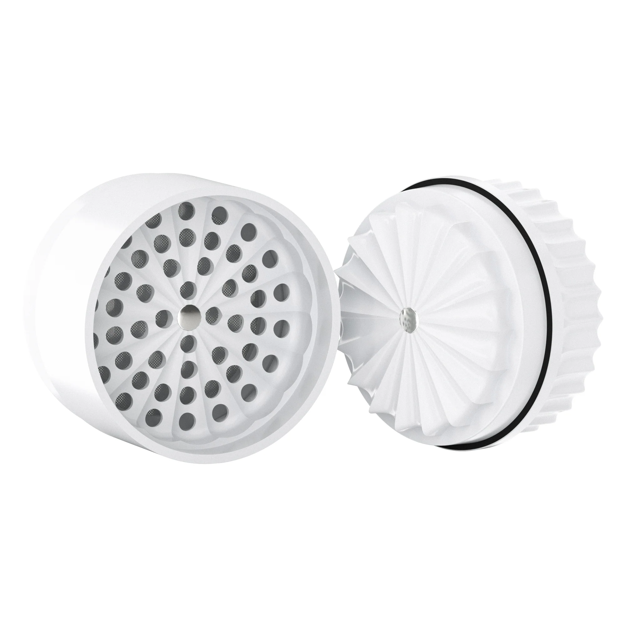 Bud 5-Part Ceramic v3 Non-Stick Grinder 62mm - White - Image 6