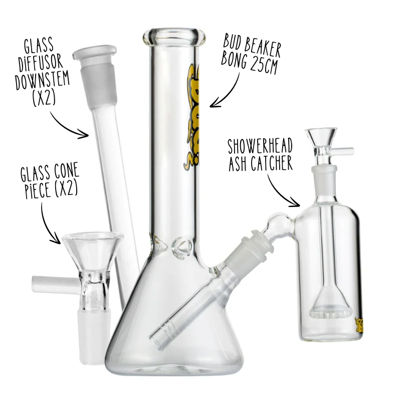 Bud Beaker Bong Bundle - Medium - Image 2