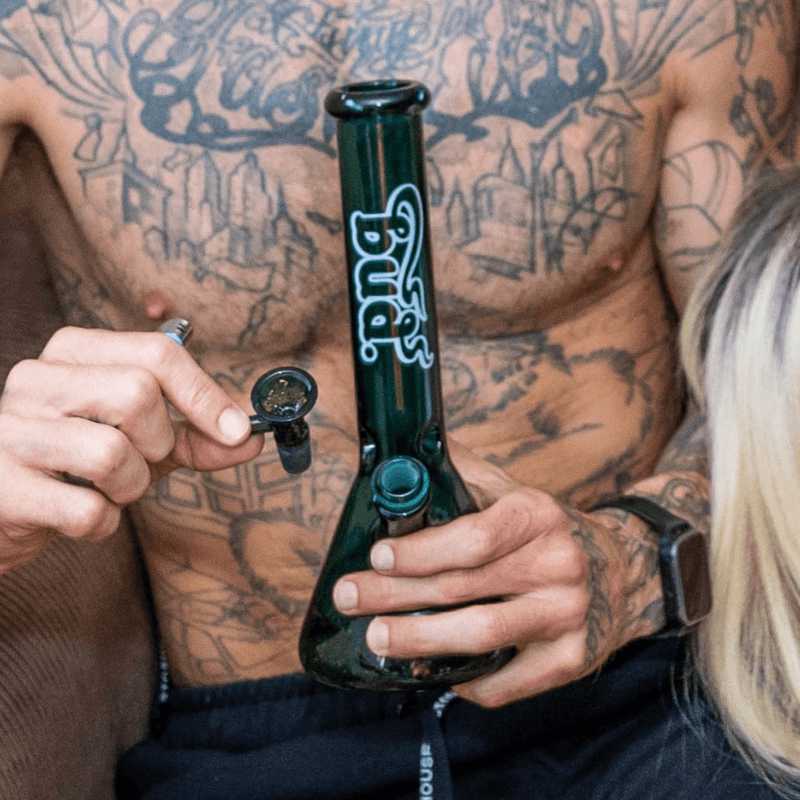 Bud Beaker Bong 25cm - Teal - Image 6
