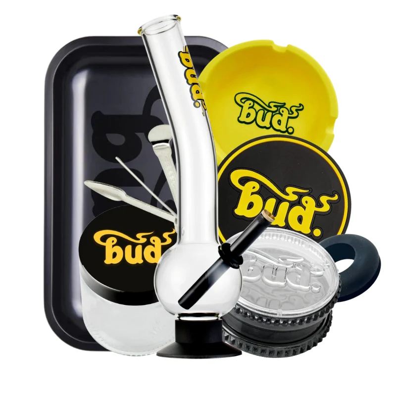 Bud Bent Bubble Bong Bundle