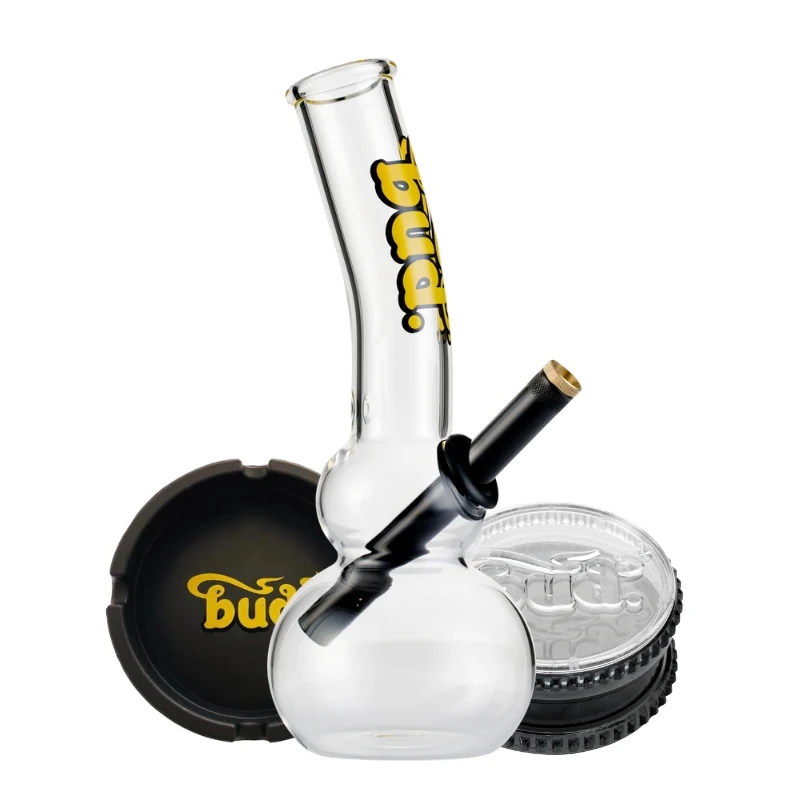 Bud Double Bubble Bong Bundle