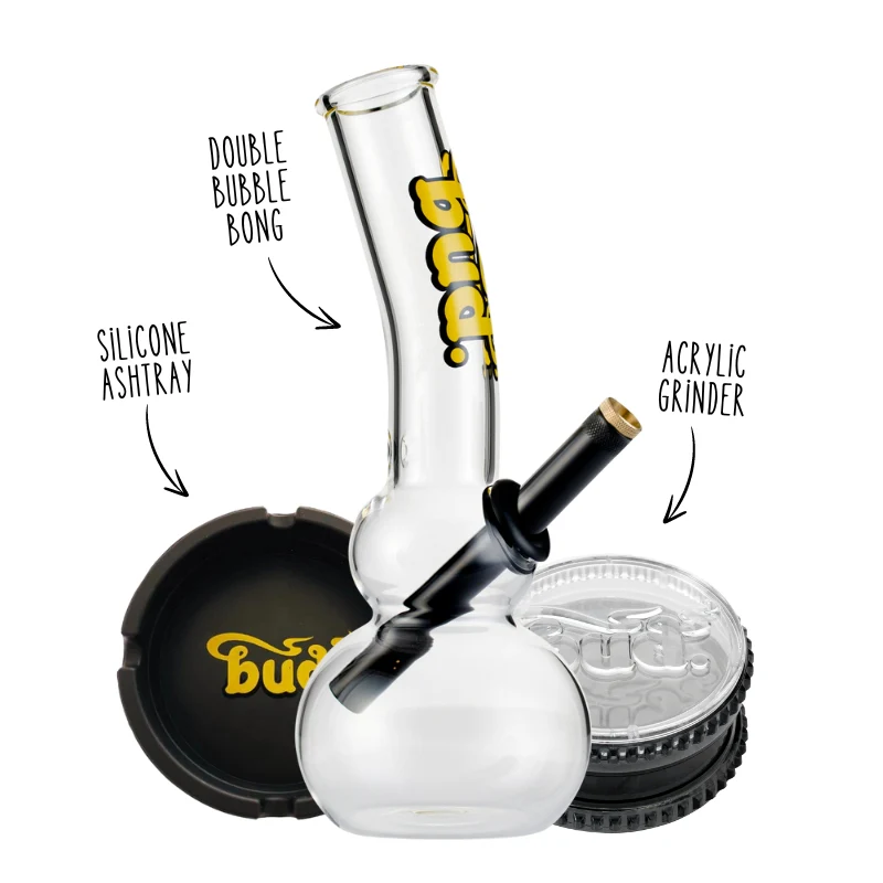Bud Double Bubble Bong Bundle - Image 2