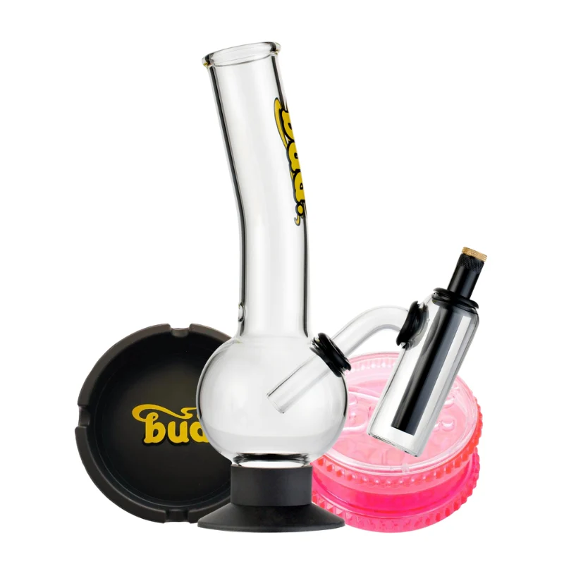 Bud Double Chamber Bubble Bong Bundle - Image 4