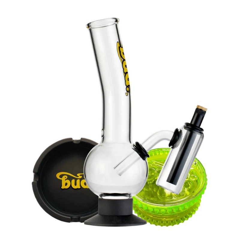 Bud Double Chamber Bubble Bong Bundle - Image 5