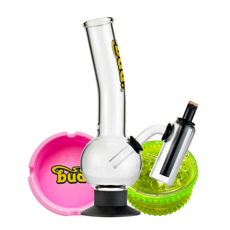 Bud Double Chamber Bubble Bong Bundle - Image 9