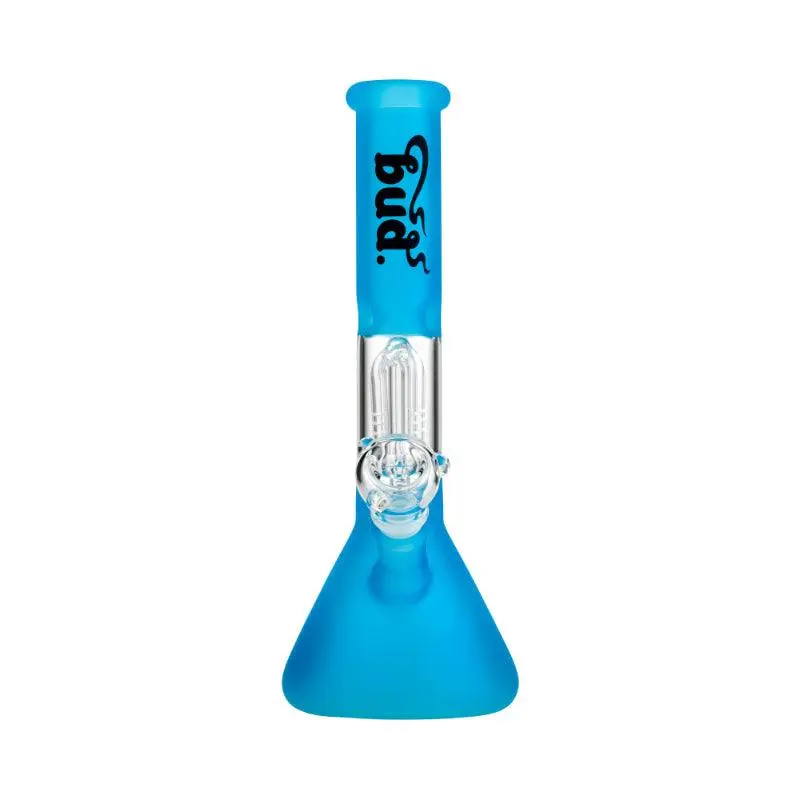 Bud Fluoro Tree Percolator Bong 28cm - Blue