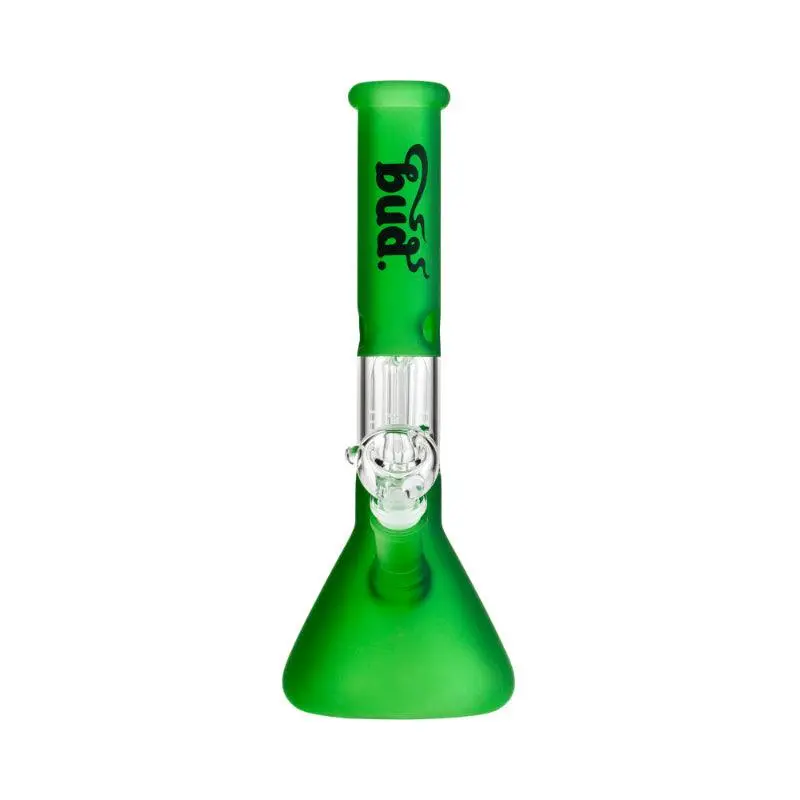 Bud Fluoro Tree Percolator Bong 28cm - Green