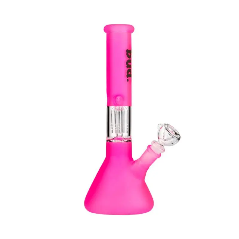 Bud Fluoro Tree Percolator Bong 28cm - Pink - Image 2