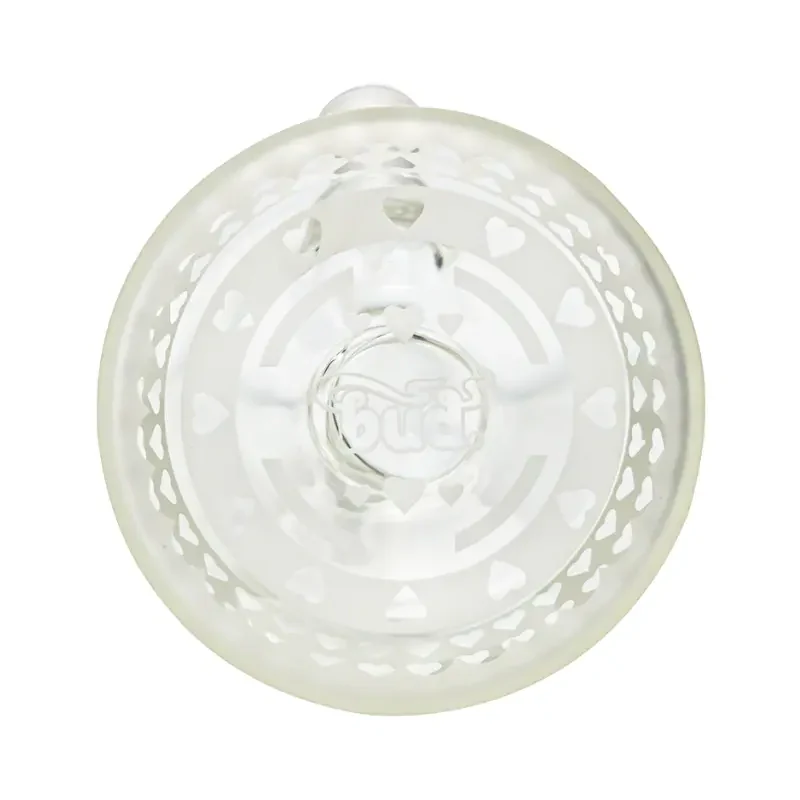 Bud Frosted Hearts Beaker Bong 25cm - Image 3
