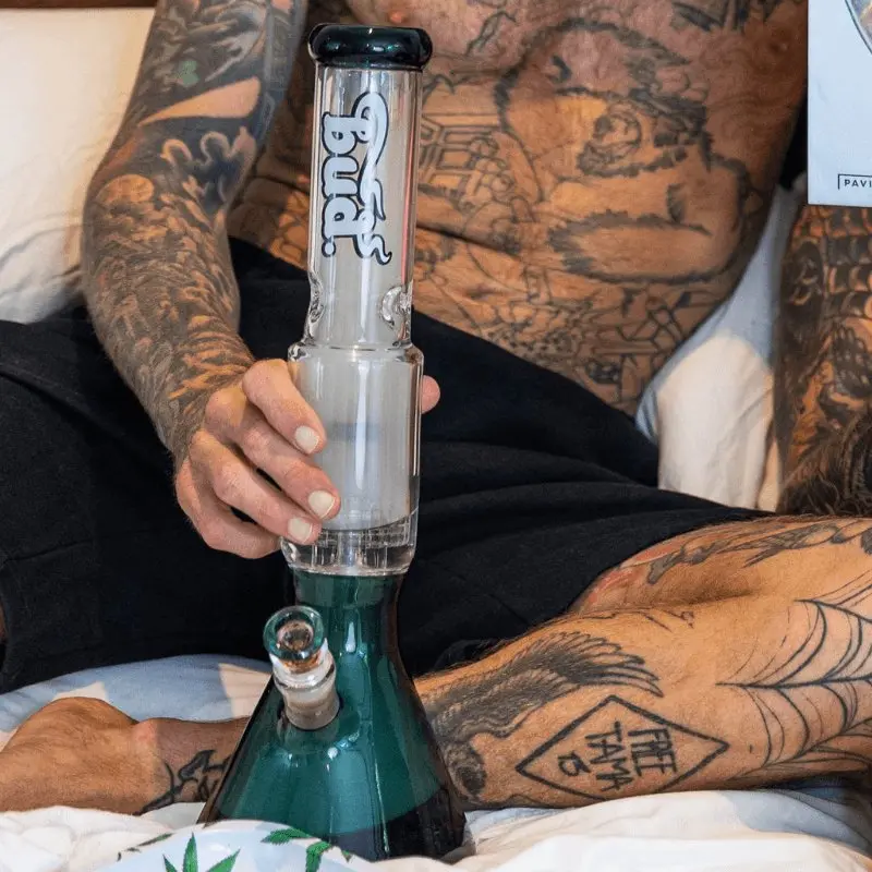 Bud Matrix Percolator Bong 40cm - Teal - Image 5