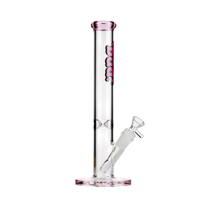 Bud Straight Tube Bong 30cm - Pink - Image 2