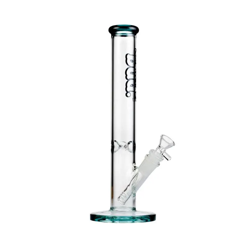 Bud Straight Tube Bong 30cm - Teal - Image 2