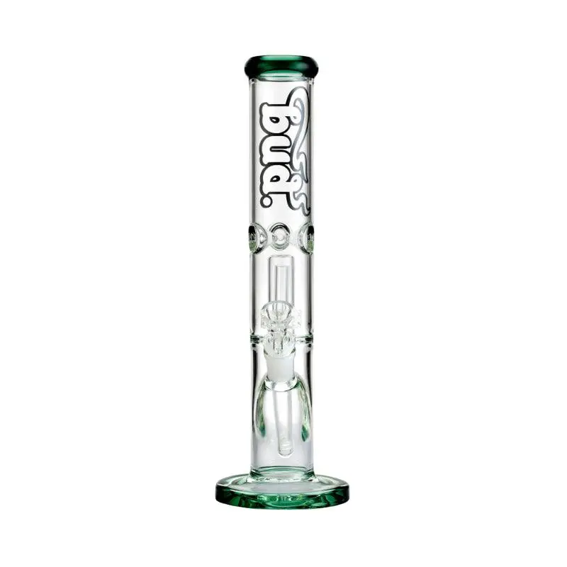 Bud Straight Tube Matrix Percolator Bong 35cm - Teal