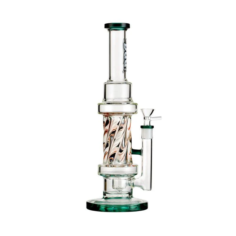 Bud Twisted Inline Percolator Bong 30cm - Image 3