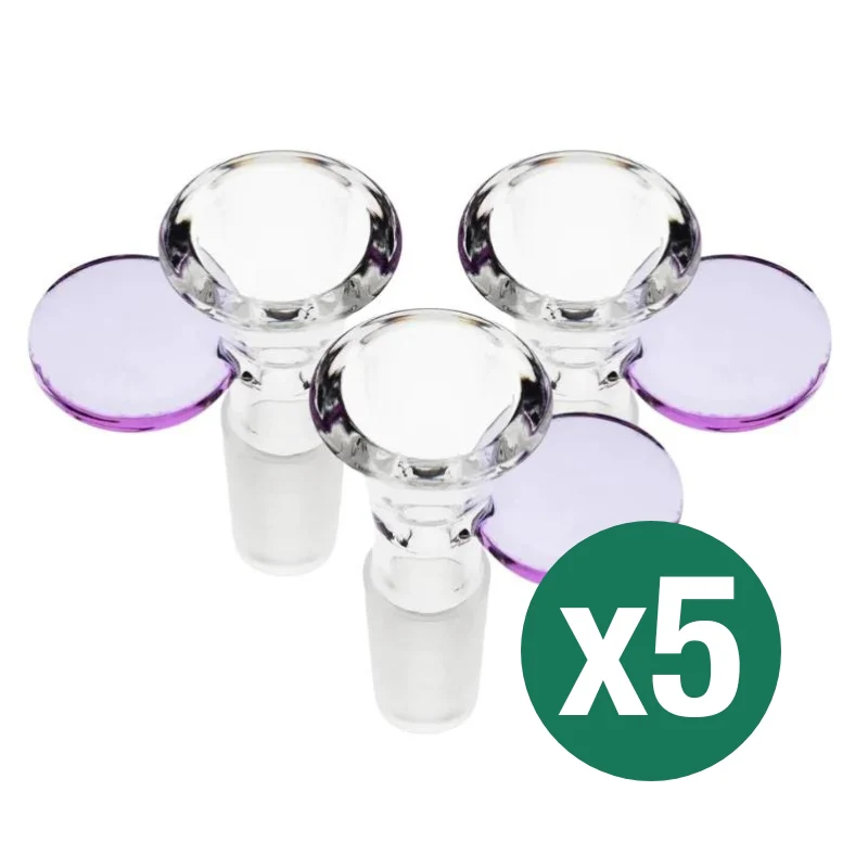 Coin Handle Accent Glass Cone Piece 14mm (5 Pack) - Image 3
