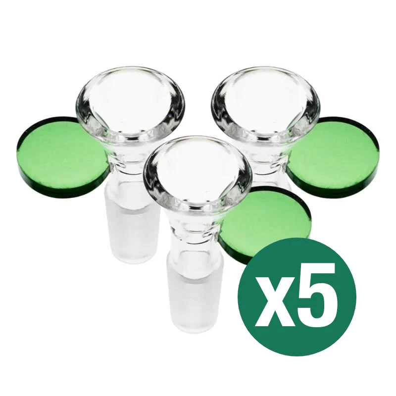 Coin Handle Accent Glass Cone Piece 18mm (5 Pack) - Image 2