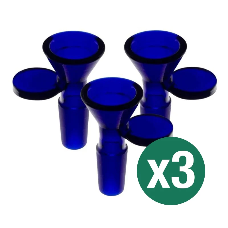Coin Handle Glass Cone Piece 14mm (3 Pack) - Image 6