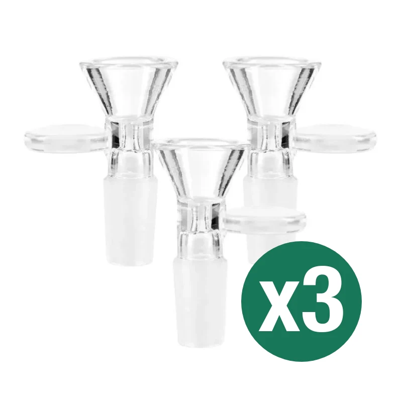 Coin Handle Glass Cone Piece 14mm (3 Pack) - Image 7
