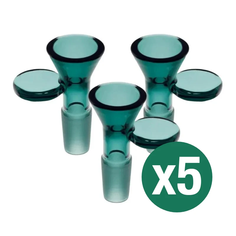 Coin Handle Glass Cone Piece 14mm (5 Pack) - Image 3