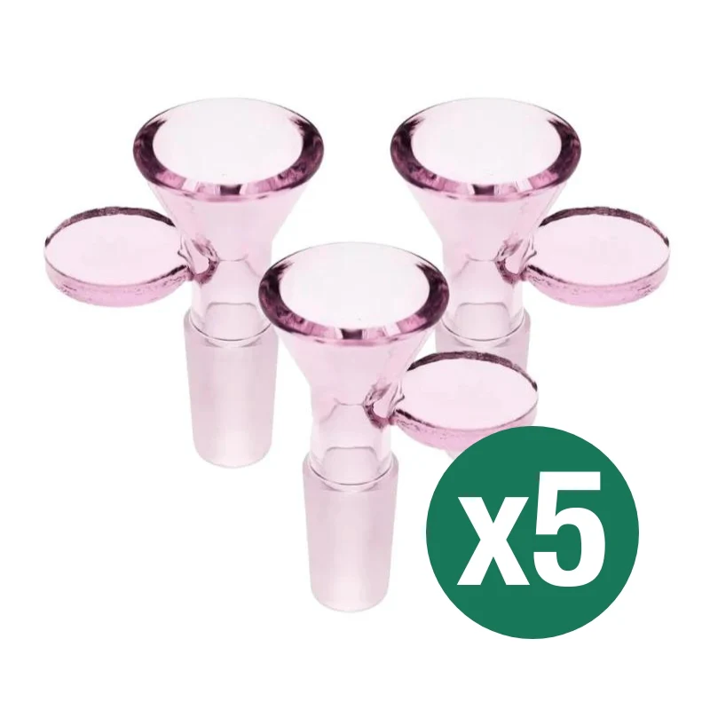 Coin Handle Glass Cone Piece 14mm (5 Pack) - Image 4