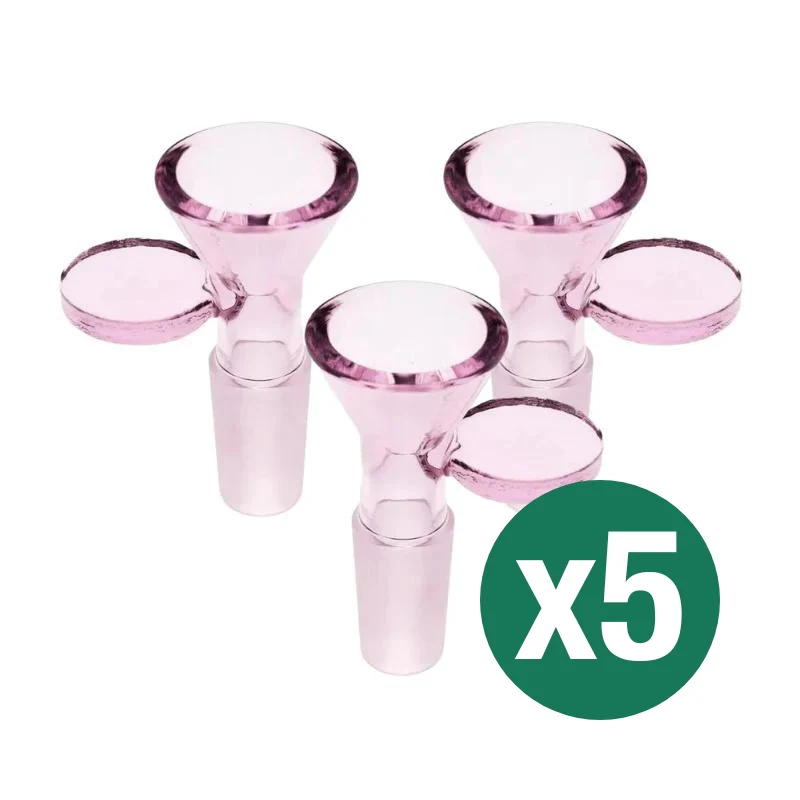 Coin Handle Glass Cone Piece 18mm (5 Pack) - Image 2