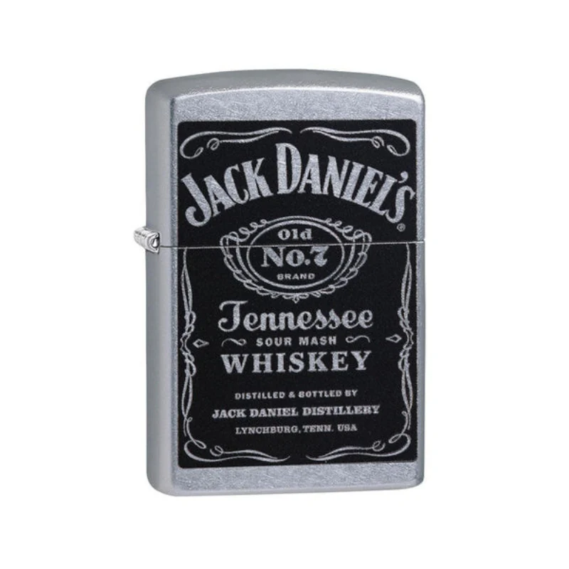 Zippo Jack Daniels Label Street Chrome Lighter - Image 2