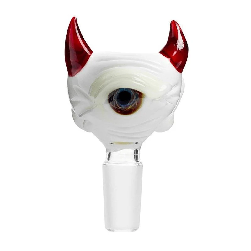 Frank Loves Glass Eyeball Cone Piece 14mm - Glow In The Dark - Image 3