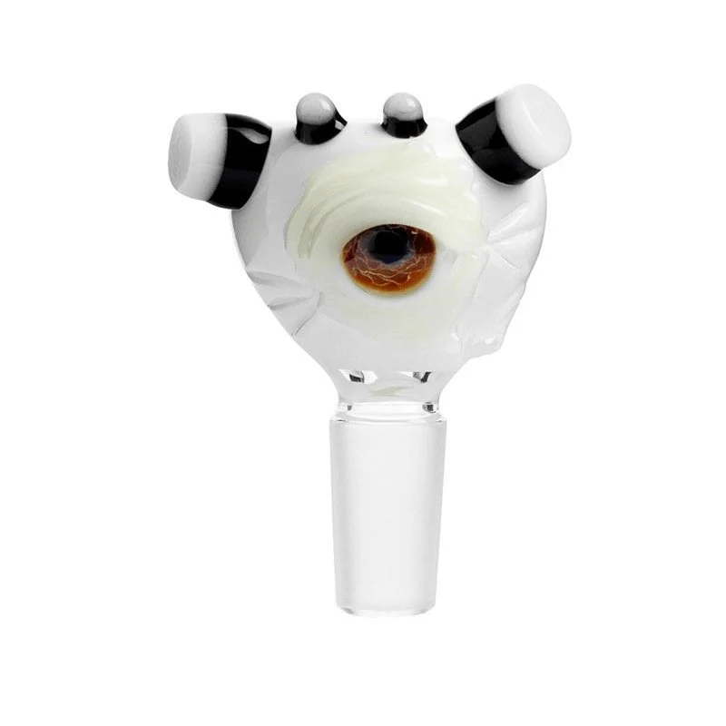 Frank Loves Glass Eyeball Cone Piece 14mm - Glow In The Dark - Image 6