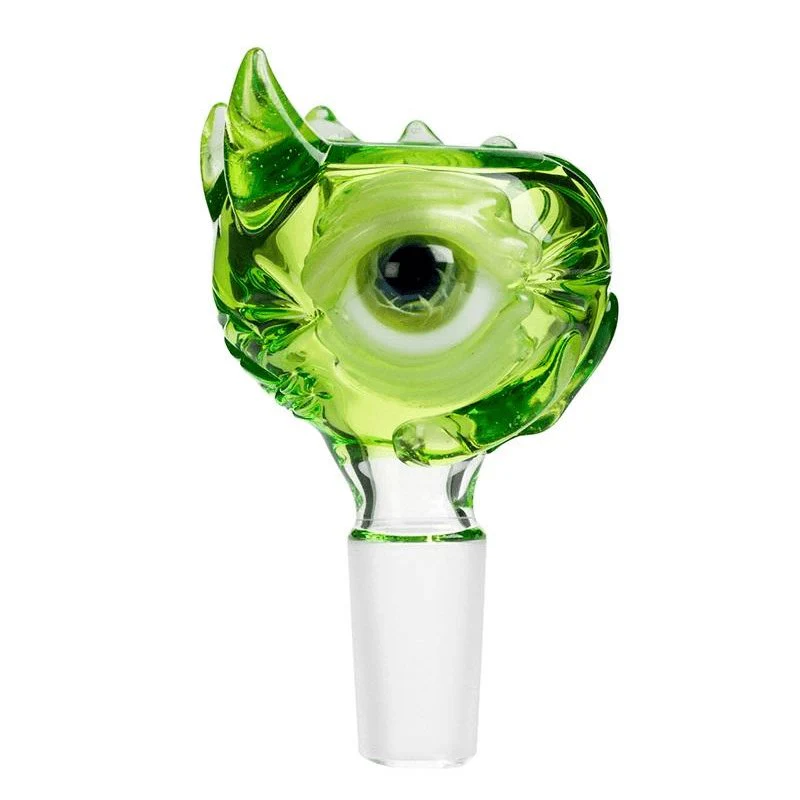 Frank Loves Glass Eyeball Cone Piece 14mm - Green - Image 6