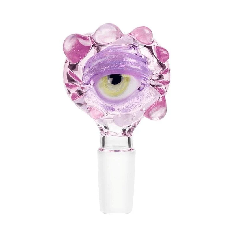 Frank Loves Glass Eyeball Cone Piece 14mm - Purple - Image 3