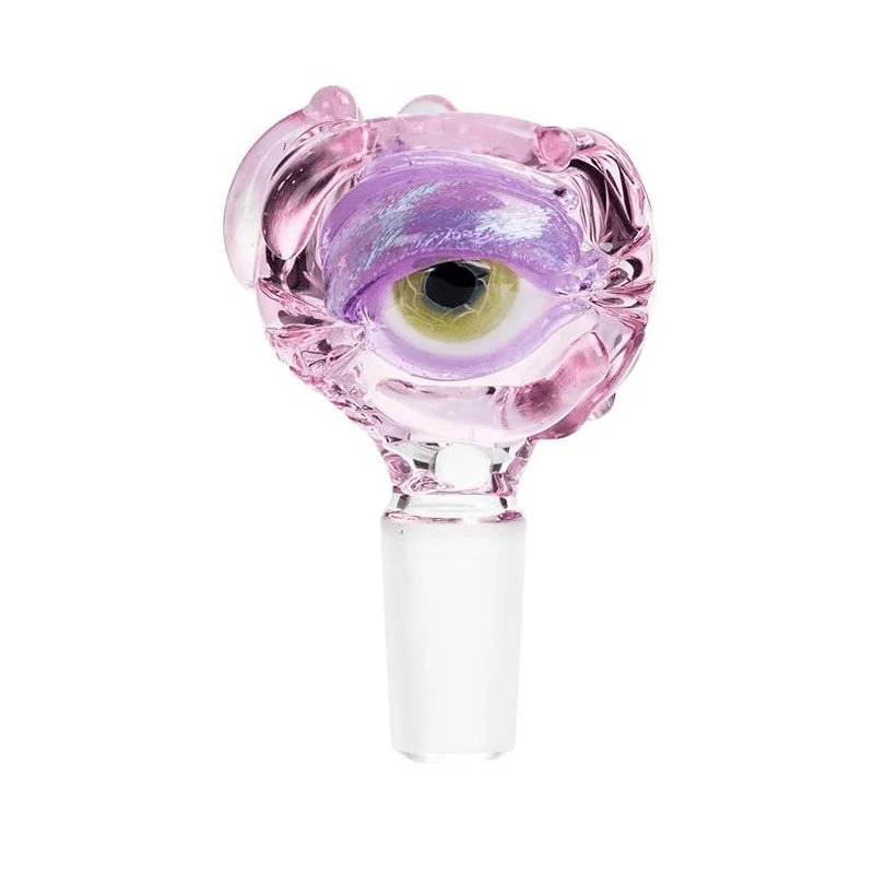 Frank Loves Glass Eyeball Cone Piece 14mm - Purple - Image 5