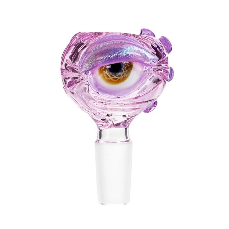 Frank Loves Glass Eyeball Cone Piece 14mm - Purple - Image 6
