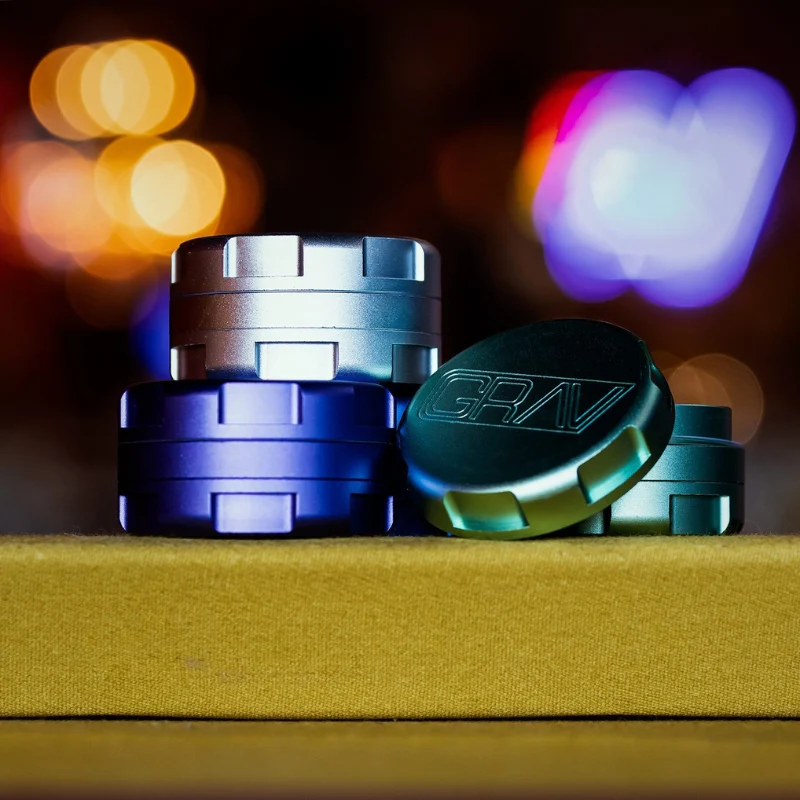 GRAV 3 Piece Grinder - Blue - Image 9