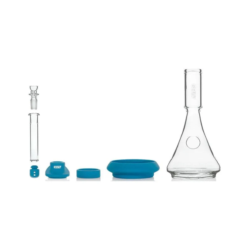 GRAV Deco Silicone Beaker Bong 24cm - Blue - Image 2