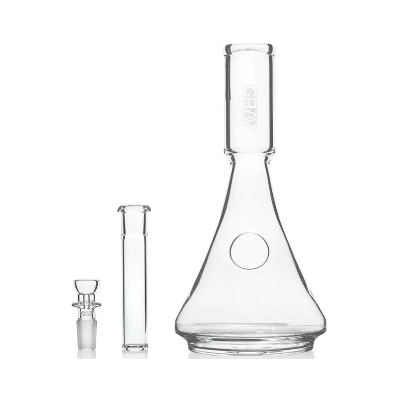 GRAV Deco Silicone Beaker Bong 24cm - Blue - Image 3