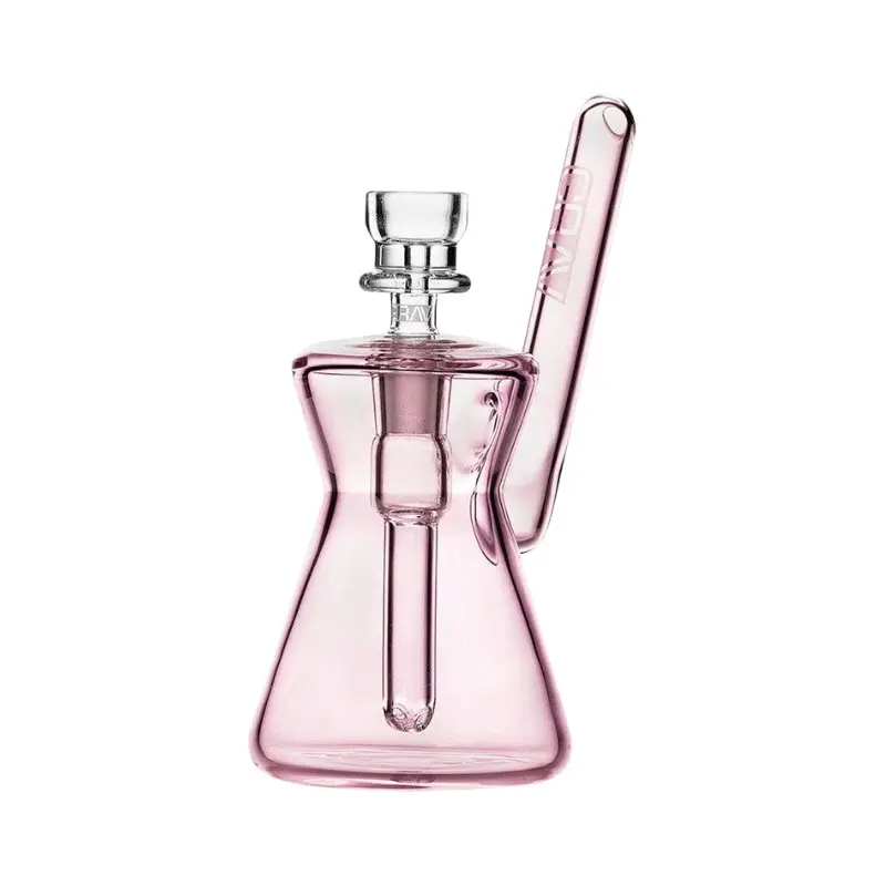 GRAV Hourglass Pocket Bubbler Bong 12cm - Pink