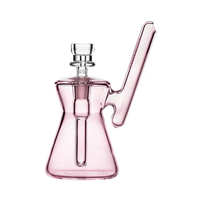 GRAV Hourglass Pocket Bubbler Bong 12cm - Pink - Image 3