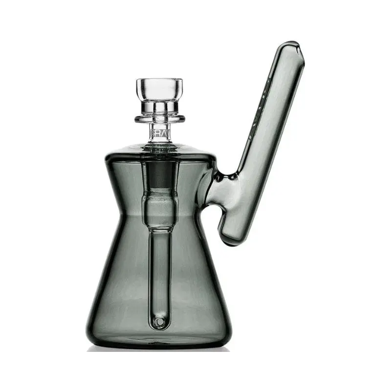 GRAV Hourglass Pocket Bubbler Bong 12cm - Smoke - Image 3