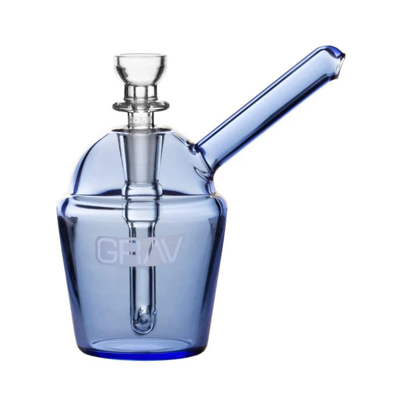 GRAV Slush Cup Pocket Bubbler Bong 12cm - Blue