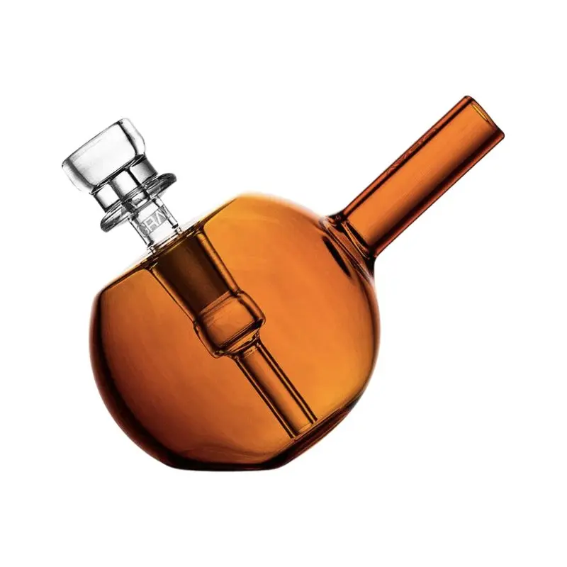 GRAV Spherical Pocket Bubbler Bong 10cm - Amber - Image 3