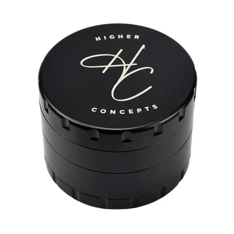 Higher Concepts 4-Part Stainless Steel Grinder - Black - Image 3