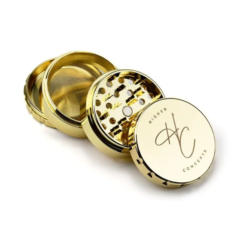 Higher Concepts 4-Part Stainless Steel Grinder - Gold