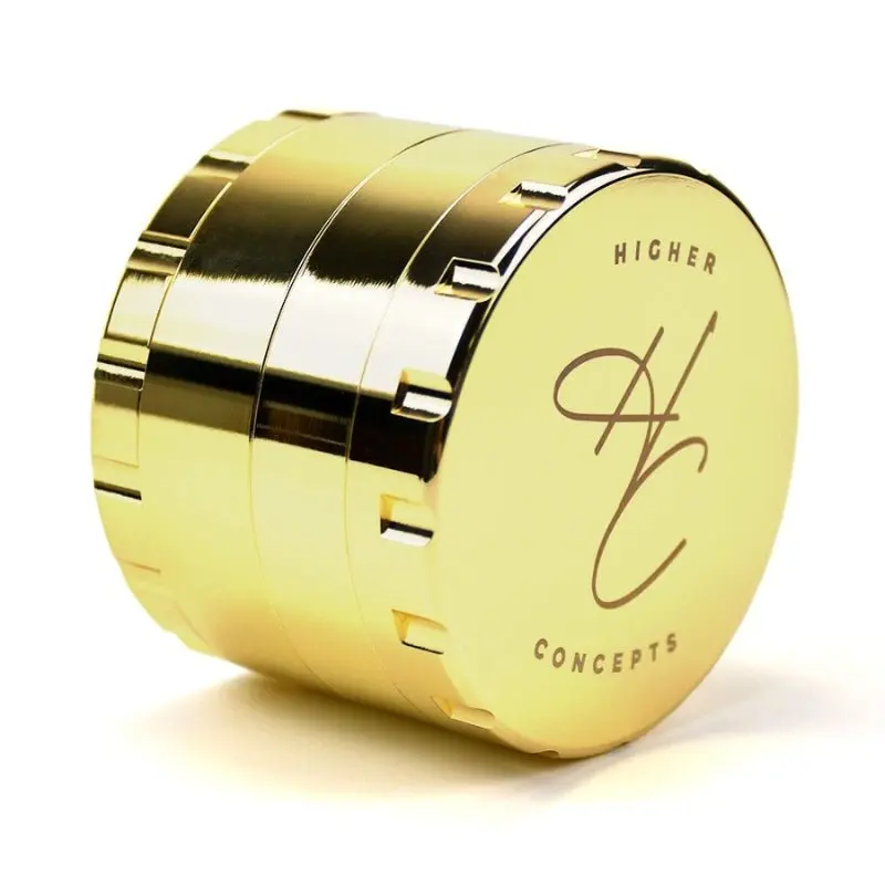 Higher Concepts 4-Part Stainless Steel Grinder - Gold - Image 2